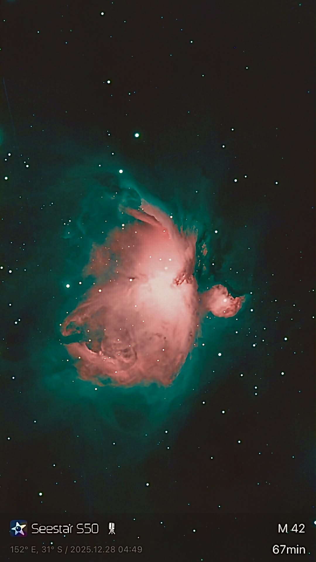 Telescope stargazing session