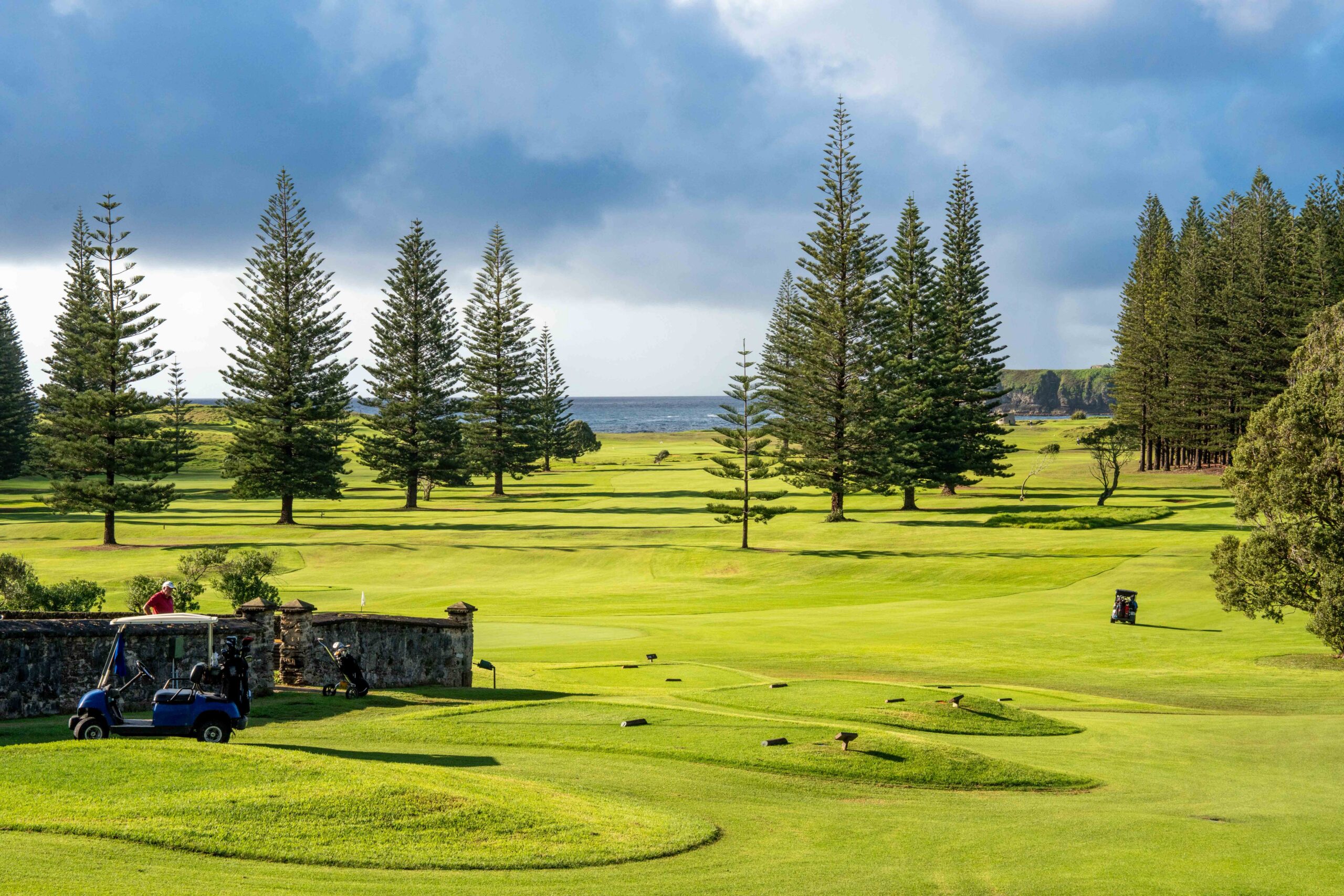 The view from the Norfolk Island Golf Club clubhouse