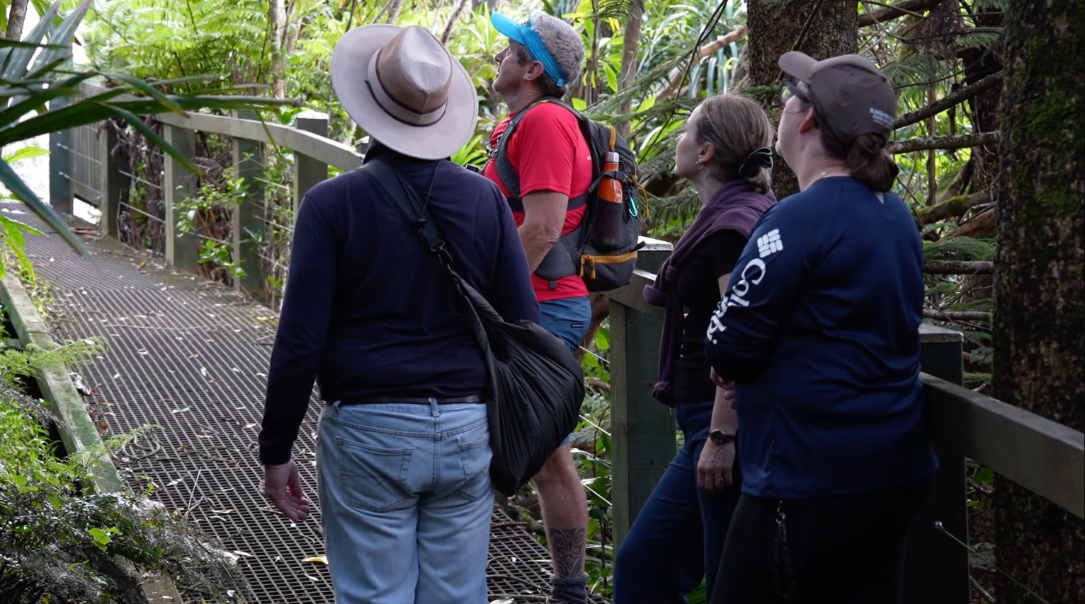 Howard Martin on the trail, Norfolk Island